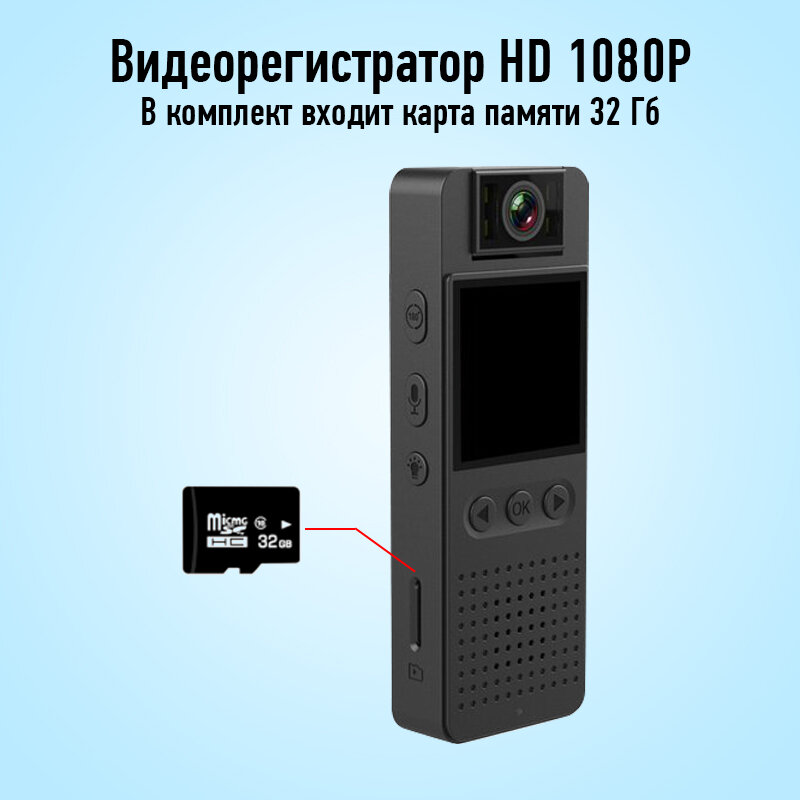 Спортивная экшн камера поворотная 180° с Full HD и Wi Fi