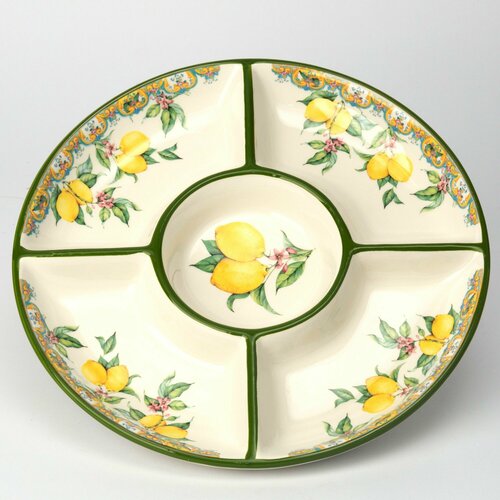 Менажница для закусок, для сыра, фруктов PRIMA COLLECTION 5 секций