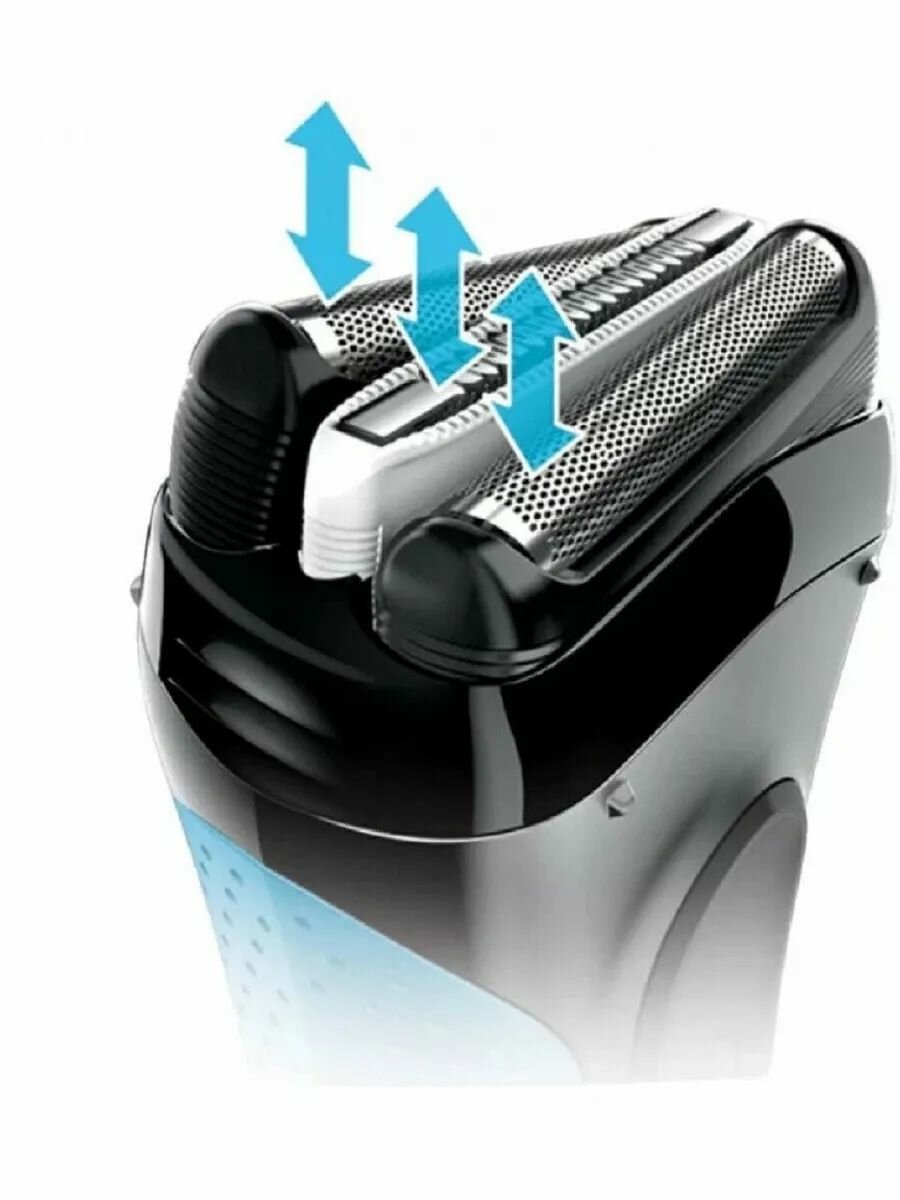 Электробритва Braun 3040s Series 3 ,(CN) голубой/черный — фото 1