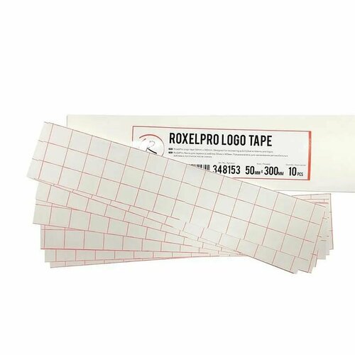 RoxelPro 348153 Лента для переноса эмблем 50мм х 300мм, упаковка 10 шт.