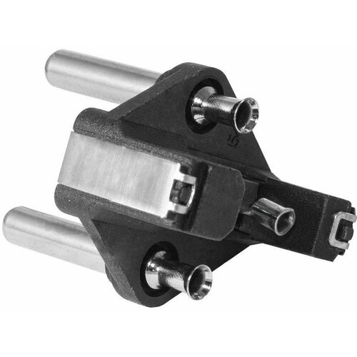 TD-11 Вилка штепсельная электрическая без корпуса 16 А 250 В черный пластик с заземлением 990₽