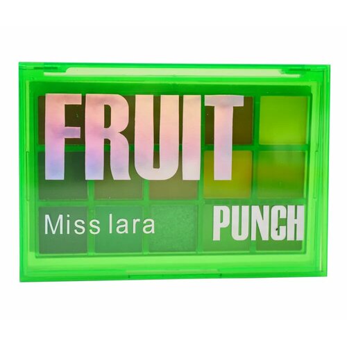 Палетка теней Miss lara 15 цветов, тени для век Fruit Punch яркие тени разноцветные блестящие стойкие miss lara fruit