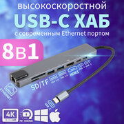 Многофункциональная док-станция Onten UC921 USB-C Разветвитель переходник