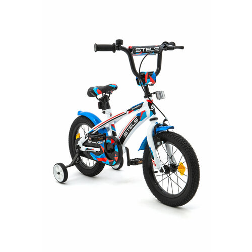Велосипед детский 14 Stels Shadow VC Z010 Белыйсиний для девочки и мальчика от 3 до 5 лет на рост 90-110см 10000₽