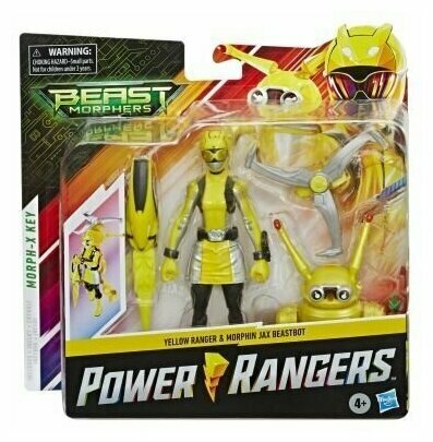 Power Rangers Игровой набор Могучие Рейнджеры Желтый Рейнджер с ботом E8087/E7270