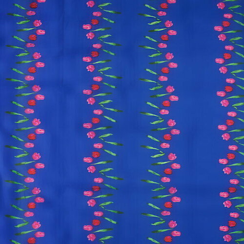 Штора для ванной полиэстер 180180Селфи Тюльпаны с утяжелителем 989₽