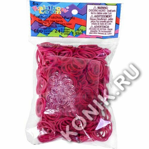 Набор резинок для плетения Rainbow Loom Solid bands синий/зеленый - фото №2