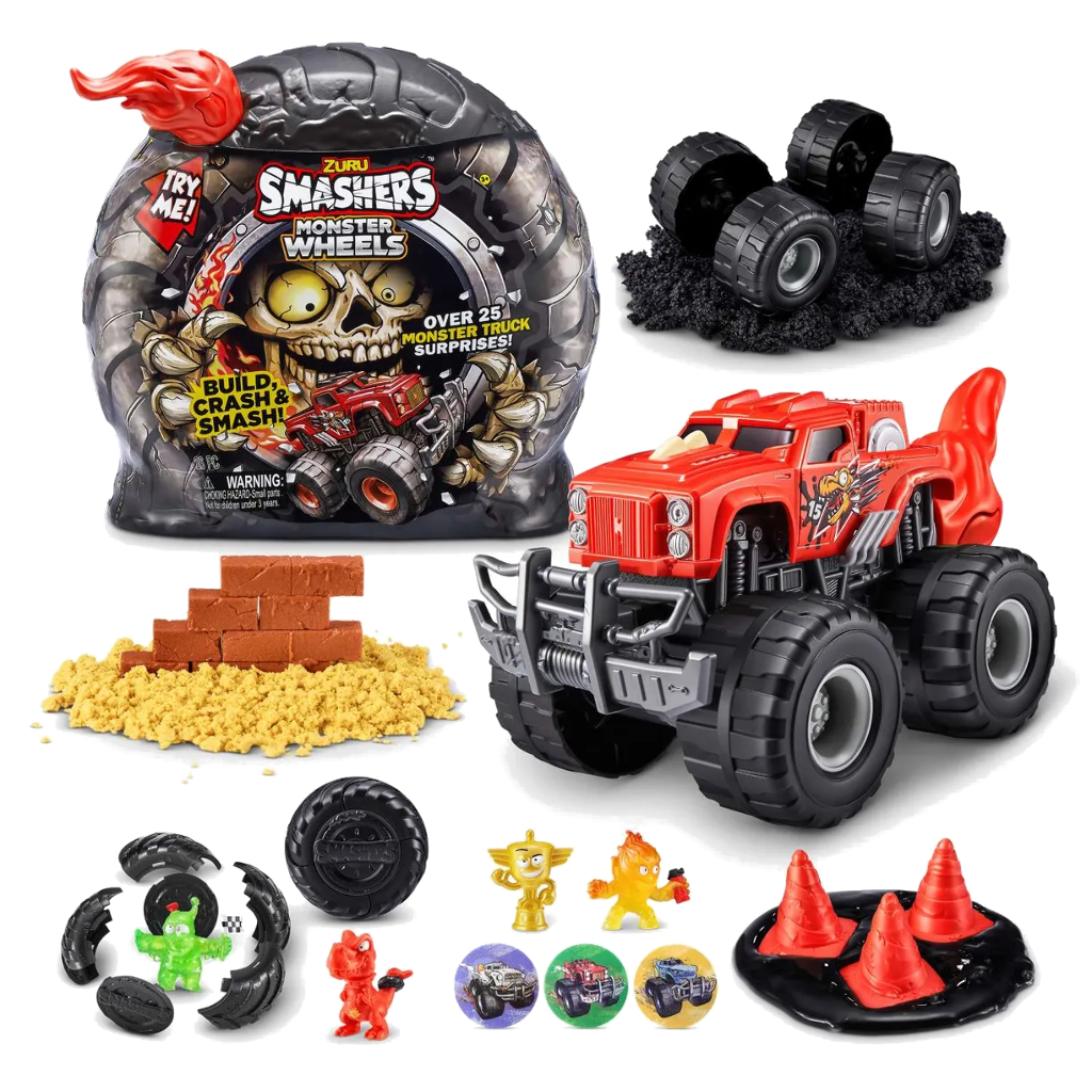 Игрушка Zuru Smashers monster trucks смешерс монстер трак Красный 28 см / зуру