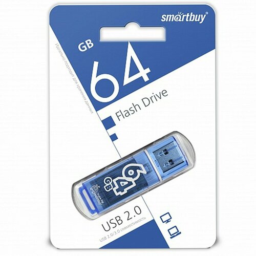 Флешка 64 Гб Smartbuy Glossy 2400₽