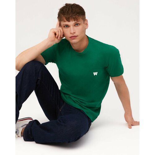 Футболка Wrangler, размер M, зеленый футболка wrangler размер m зеленый