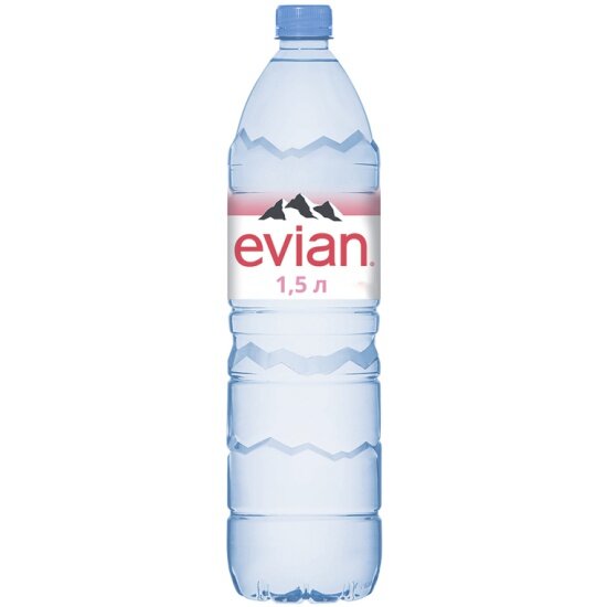Вода минеральная Evian природная столовая ПЭТ 1,5 л