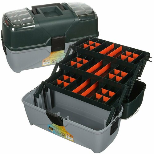 Ящик для инструментов, 19 ', 47х23х25 см, пластик, Profbox, Универсальный, пласт. замок, 3лотка,2органайз