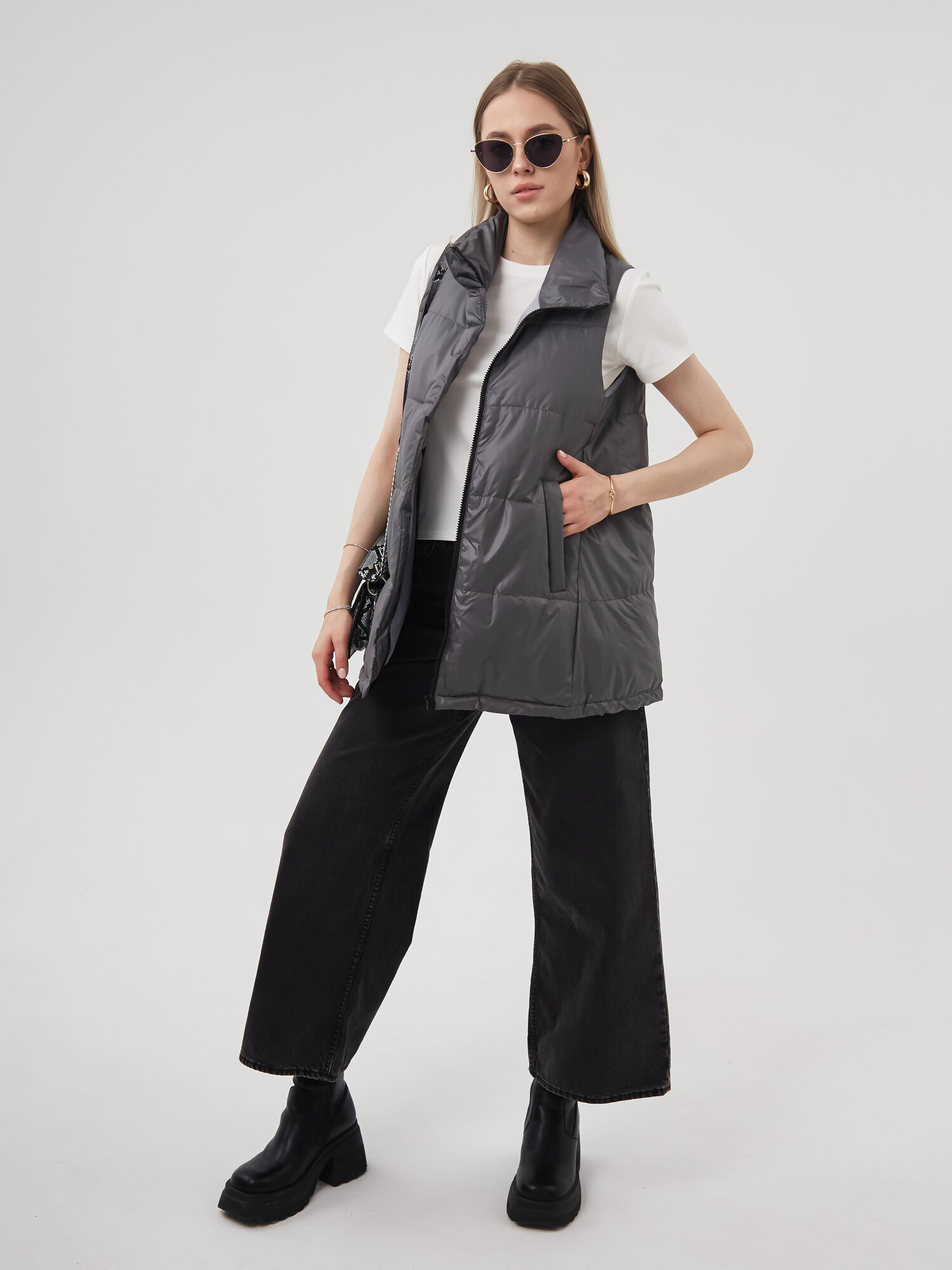 Жилет Chloe Jasmine, размер М, серый — фото 1