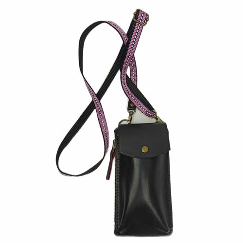 Сумка кросс-боди Cesare C, черный, розовый