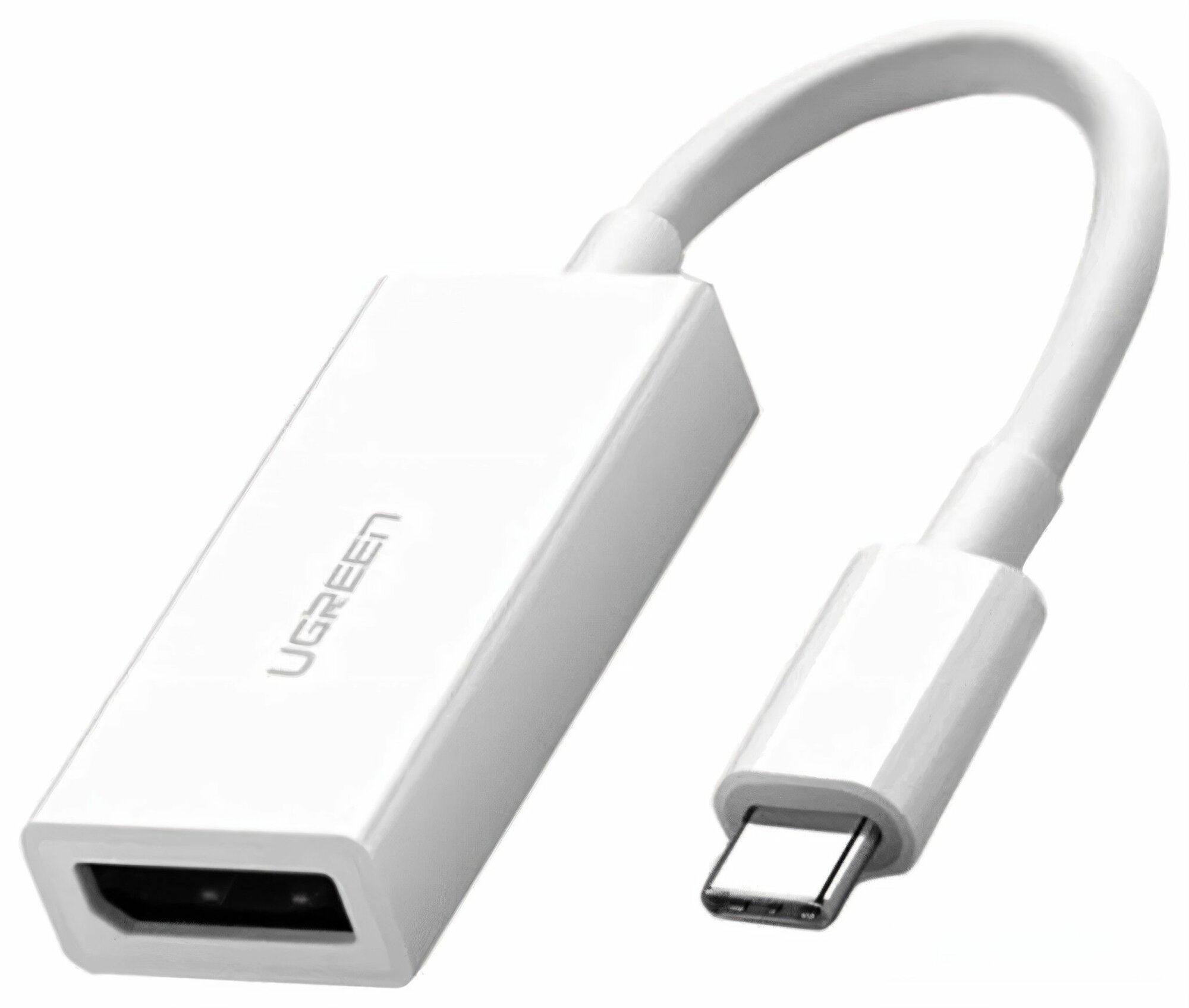 Переходник/адаптер UGreen MM130 USB-C - DisplayPort (40372), белый