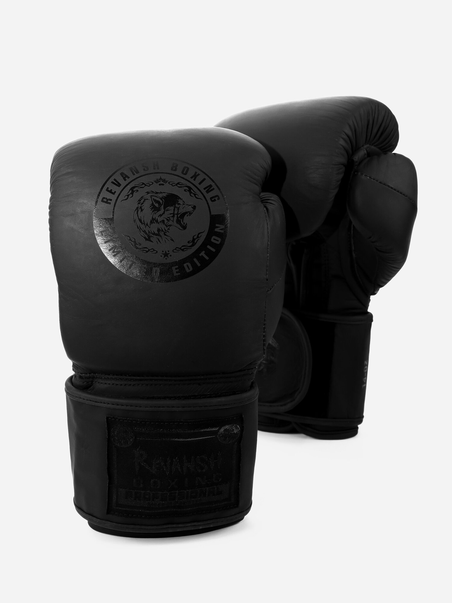 Перчатки из натуральной кожи с нашивкой, REVANSH PRO BLACK , размер 16
