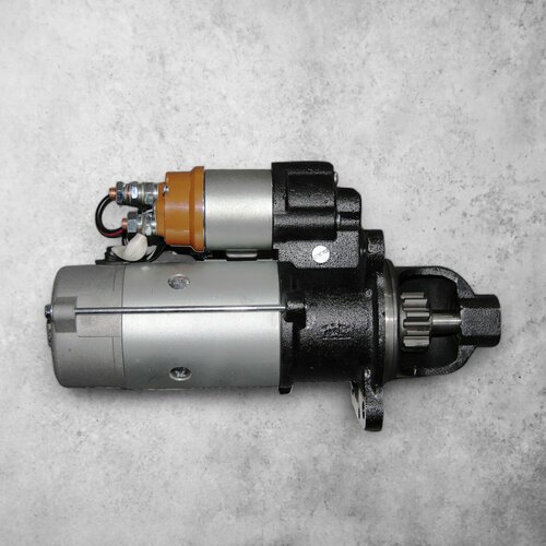 Стартер для КАМАЗ на двигатель 740.30-260,740.50-360,740.51-320 IVECO с дополнительным реле (количество зубьев 10), 24В, 9.0кВт, 5432.3708-01 , AKITA