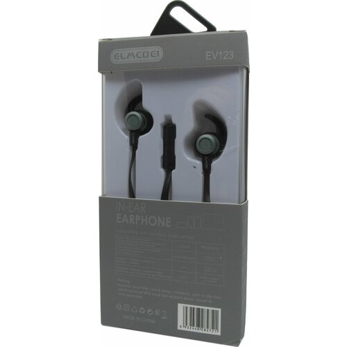 Наушники EV123 с микрофоном Черные 369₽