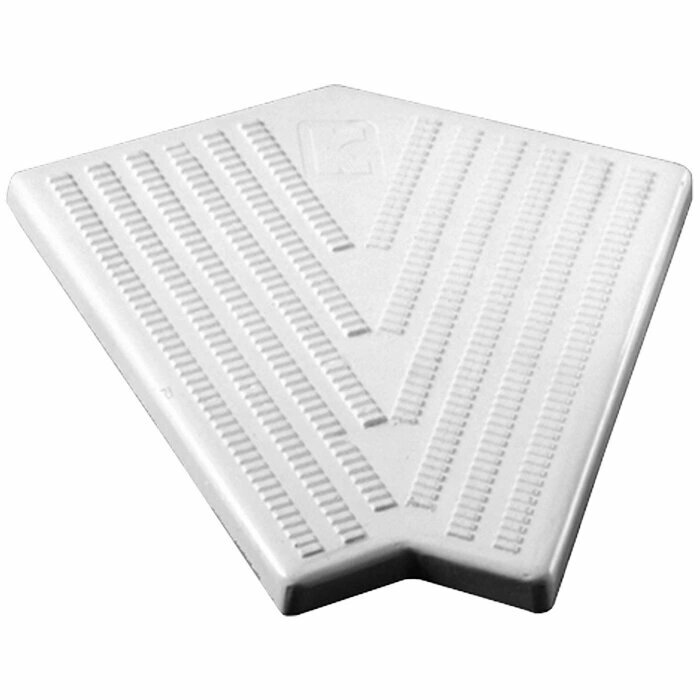 фото Угловая плитка 45 градусов с голубым отливом для переливной решетки (300 мм Н34) Kripsol/RS 301. C, цена - за 1 шт