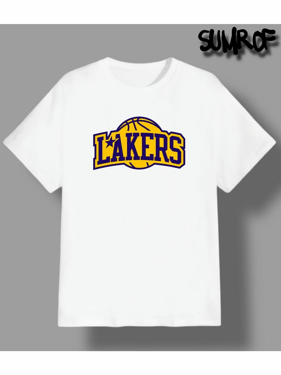Футболка Zerosell lakers лейкерс баскетбол, размер 4XS, белый