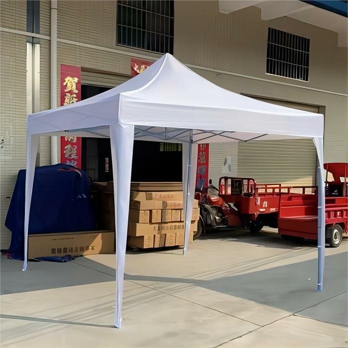 фото Палатка, брезентовый тент, черный, 3x3 м