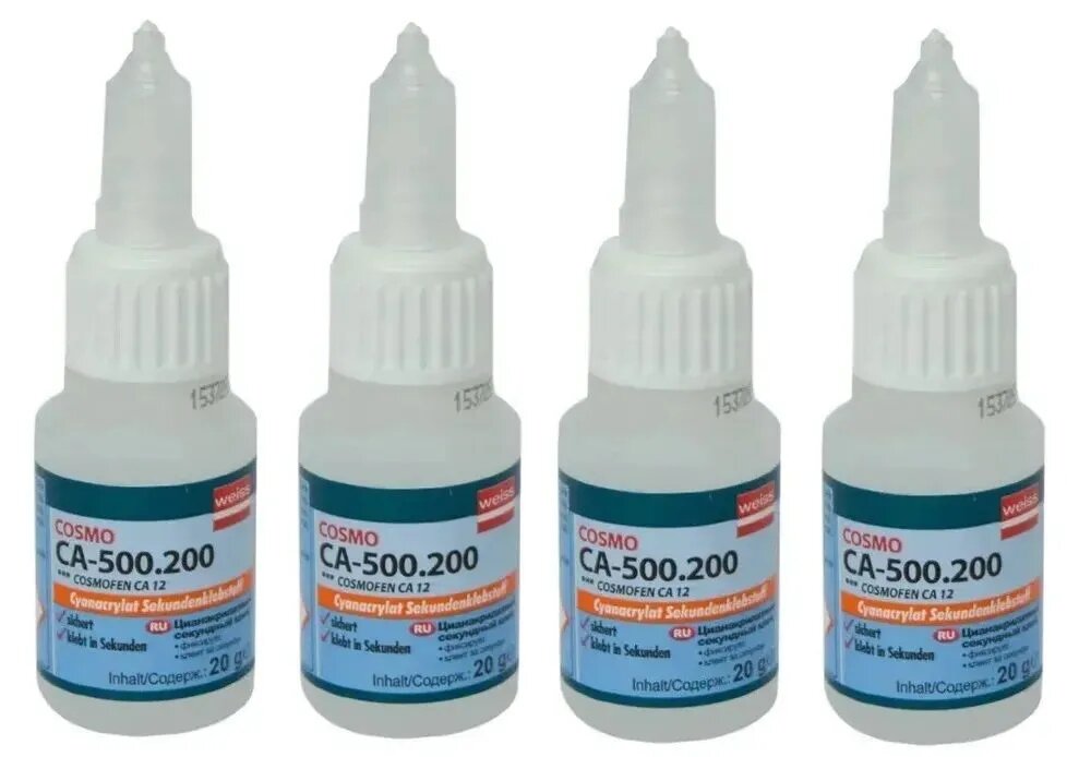 Клей секундный Сosmofen, прозрачный, 4 шт. по 20г