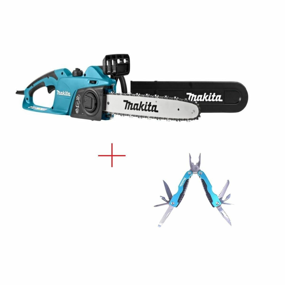 фото Сетевая пила цепная Makita UC4041A, 1800Вт, 40см, мультитул PGC-120040 в комплекте.