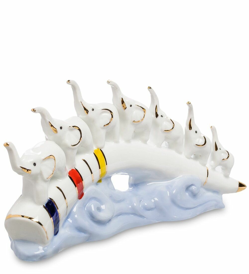 Фигурка декоративная  Семь слонов  8 5 