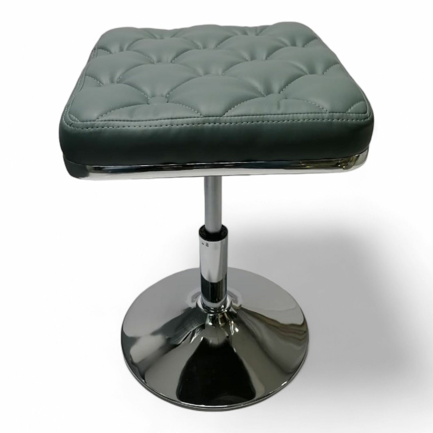 Стул мастера педикюра "Модерн" Серый Диск серебро