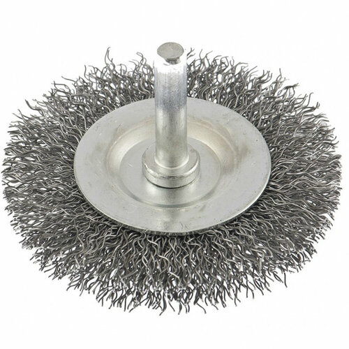 Щетка для дрели плоская 40 мм со шпилькой латун Витая провол Кедр 146-0040 196₽