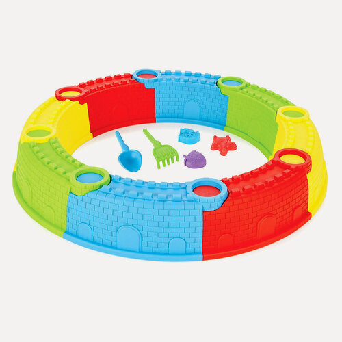 Изображение товара Песочница детская Pilsan Песочный Замок , складная, разноцветная, с аксессуарами