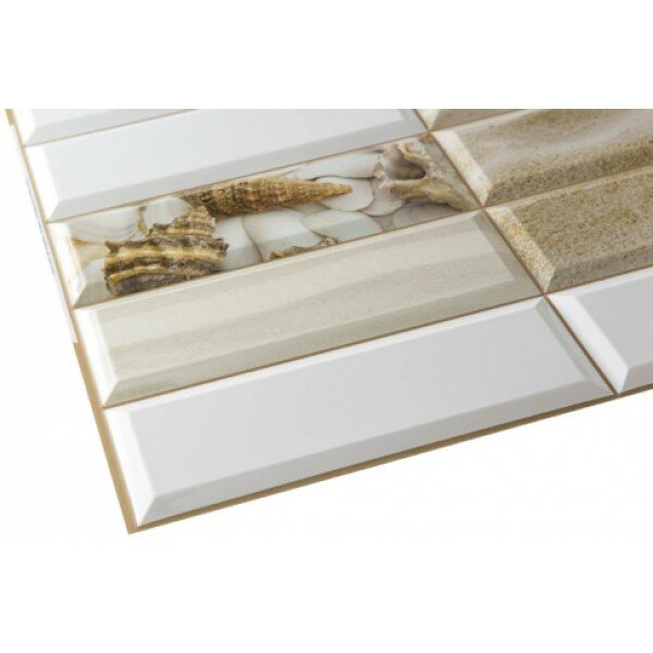 Панель ПВХ Плитка Жемчужина (955х480мм) 1 штука — фото 1