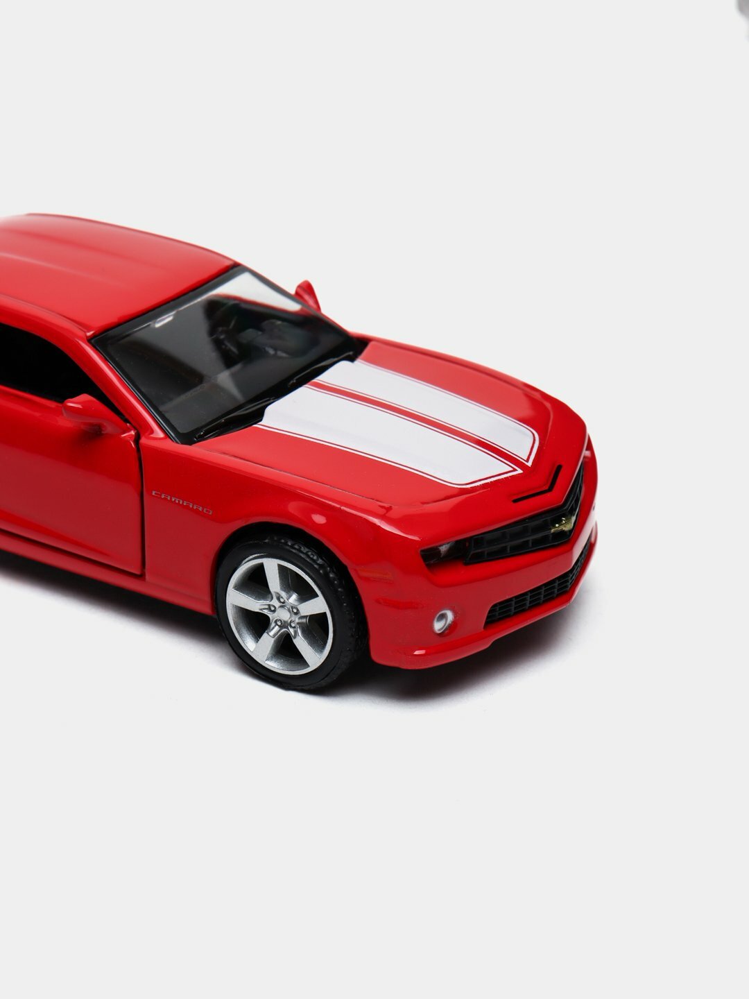 Инерционные коллекционные игрушечные машинки 1:36, Chevrolet camaro красный — фото 1