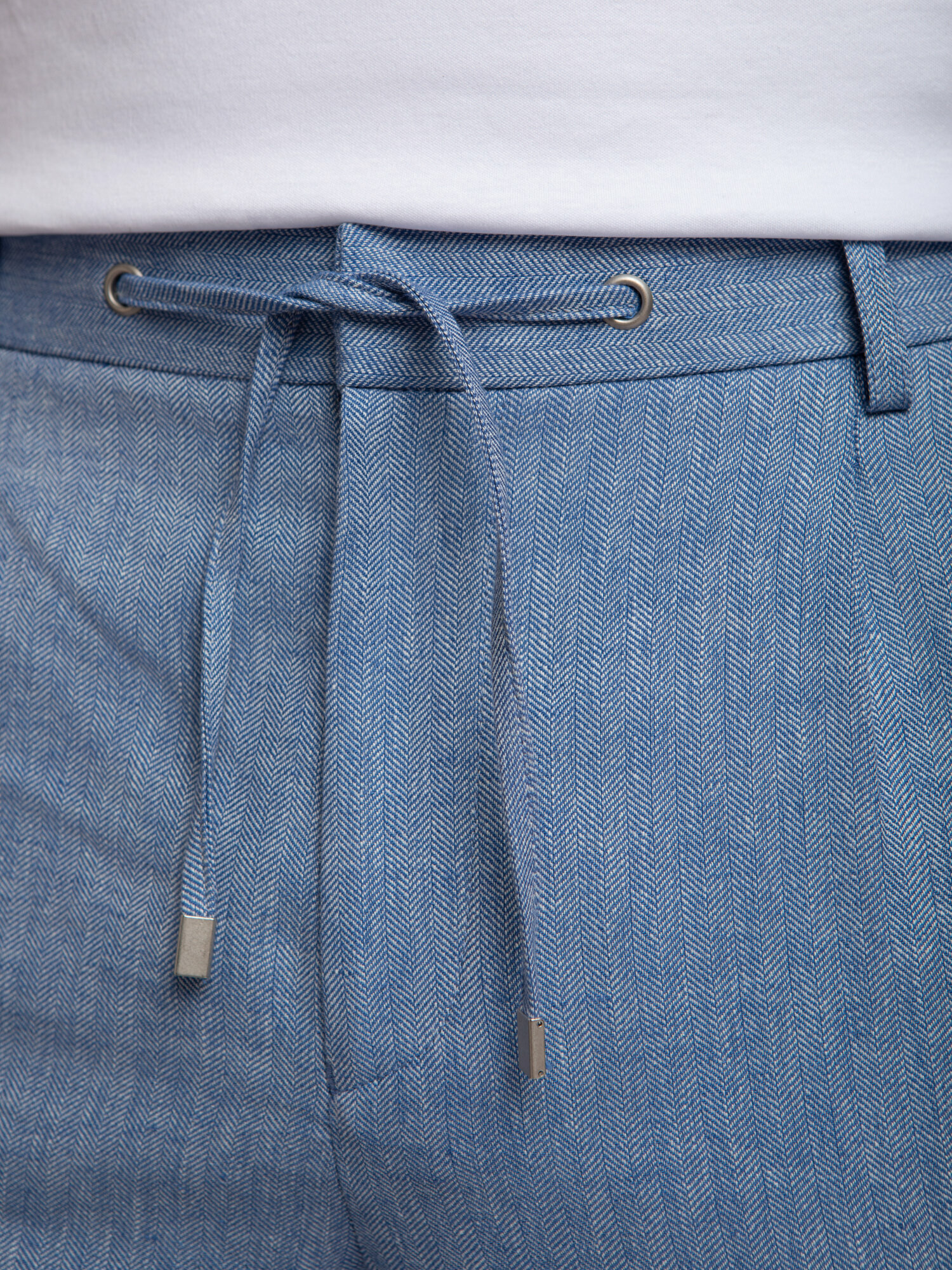 Брюки слаксы KANZLER, размер 56, голубой — фото 1