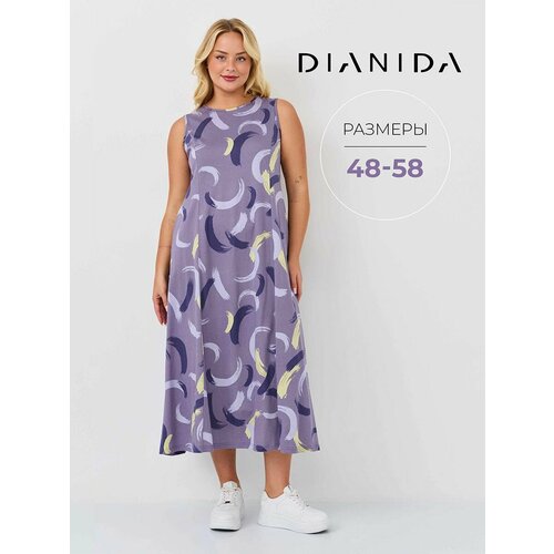 фото Сарафан dianida, размер 54, лиловый