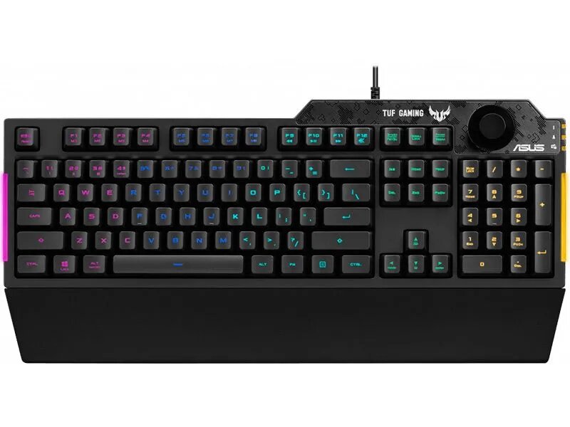 ASUS Игровая клавиатура проводная TUF Gaming K1, Русская раскладка, черный