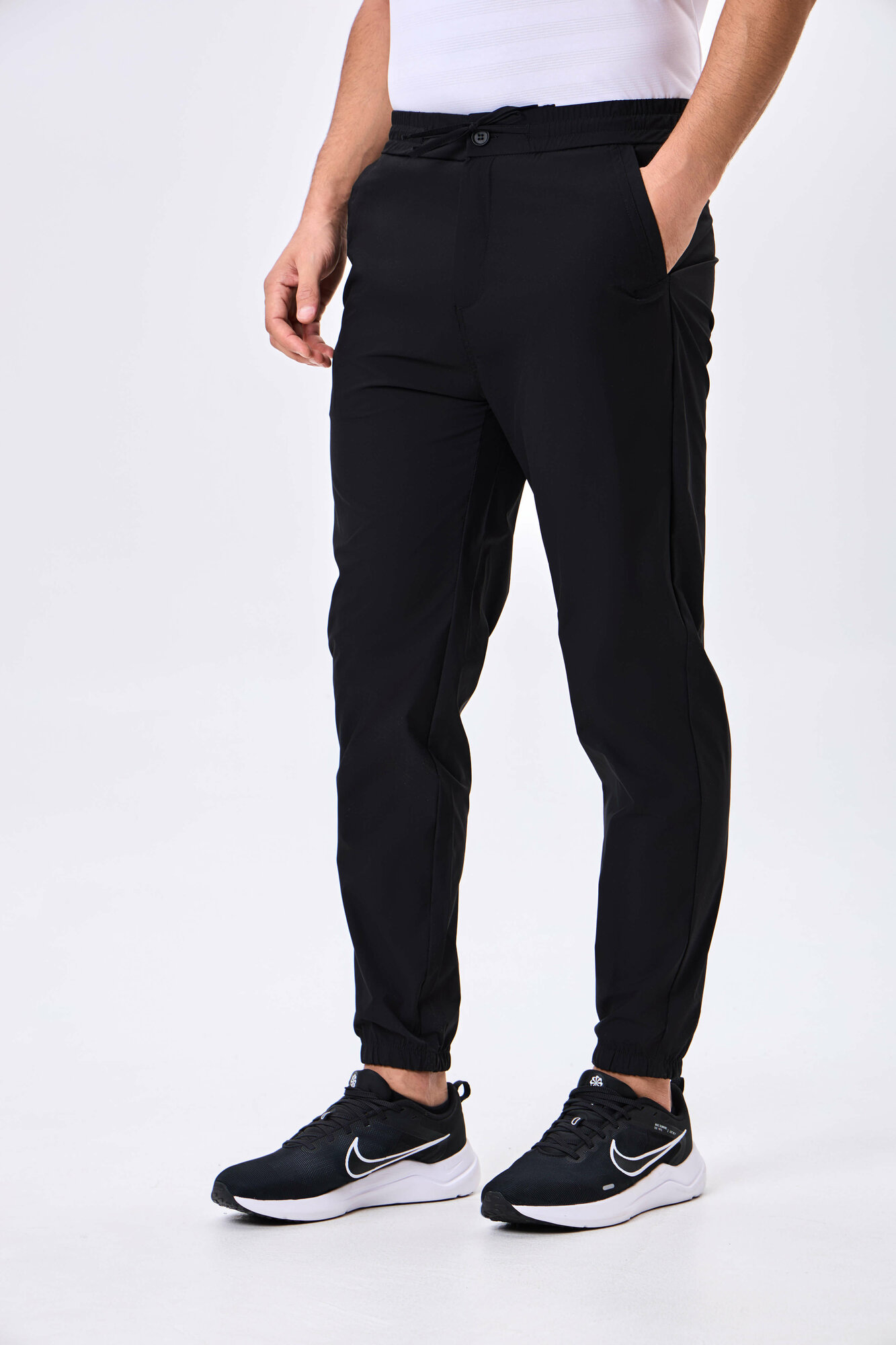 Брюки джоггеры TERRA PRO, размер 29, black — фото 1