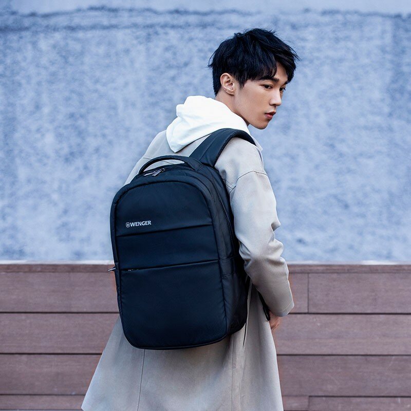 WENGER Swiss Army Knife Backpack, 15.6-Inch Laptop Backpack, Black, BB3095.200911