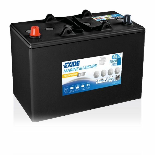 Аккумулятор EXIDE Equipment GEL ES950 L+ 85AH 950Wh для лодок