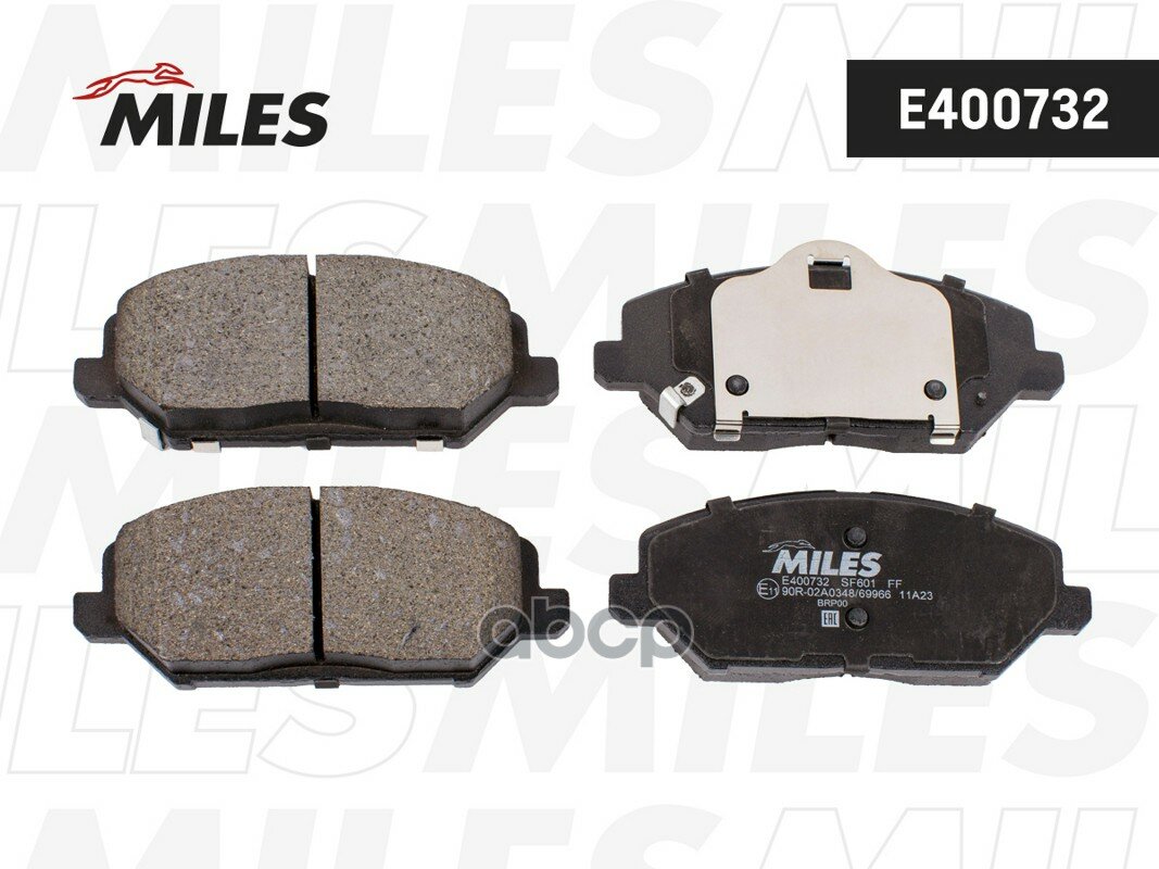Колодки тормозные (Смесь Low-Metallic) HYUNDAI i30 17-/KIA CEED 18- передние E400732 Miles арт. E400732