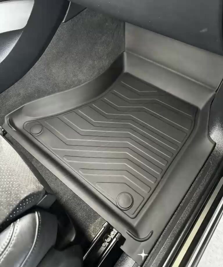 Коврики резиновые в салон 3D LUX для Audi Q5 (2008-2017) Передние/Ауди ку5 SRTK/сртк — фото 1
