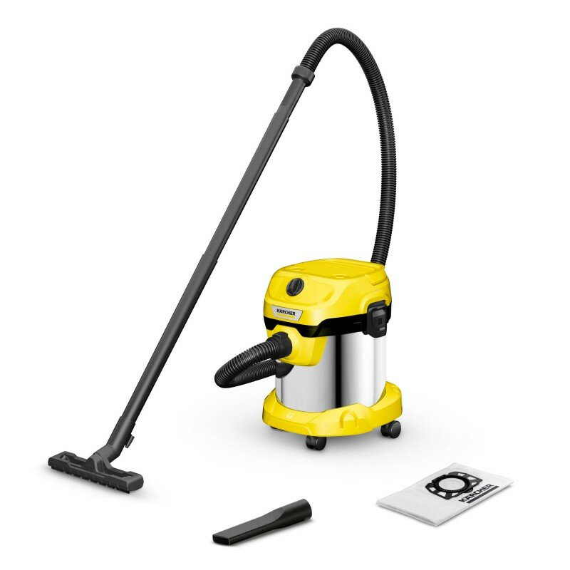 Хозяйственный пылесос Karcher WD 2 Plus S V-15/4/18 для уборки сухой и жидкой грязи | 1.628-050.0