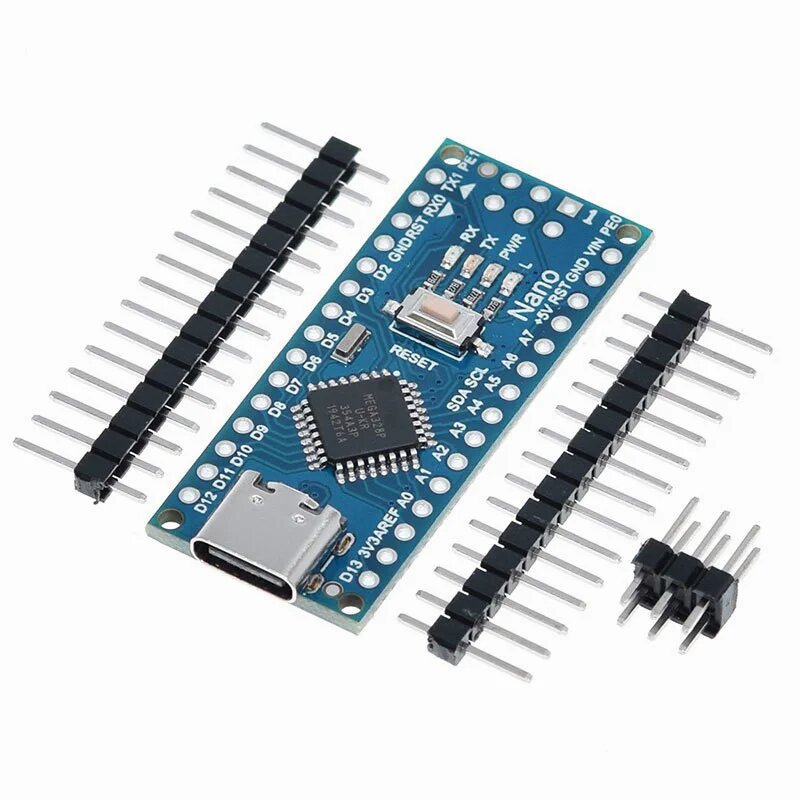 Плата разработки ATMEGA328P TYPE-C NANO V3.0 с модулем мини-микроконтроллера для Arduino Nano, No welding