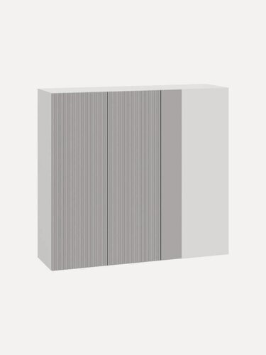 Изображение товара Кухонный модуль навесной, угловой шкаф Стайер с полками, 100х29.6х91.2 см, Белый / Нео