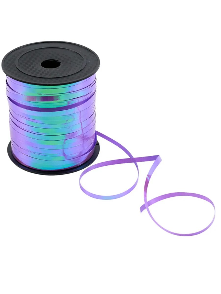 Лавандовая перламутр лента для воздушных шаров, 0,5 см * 200 м / веселуха