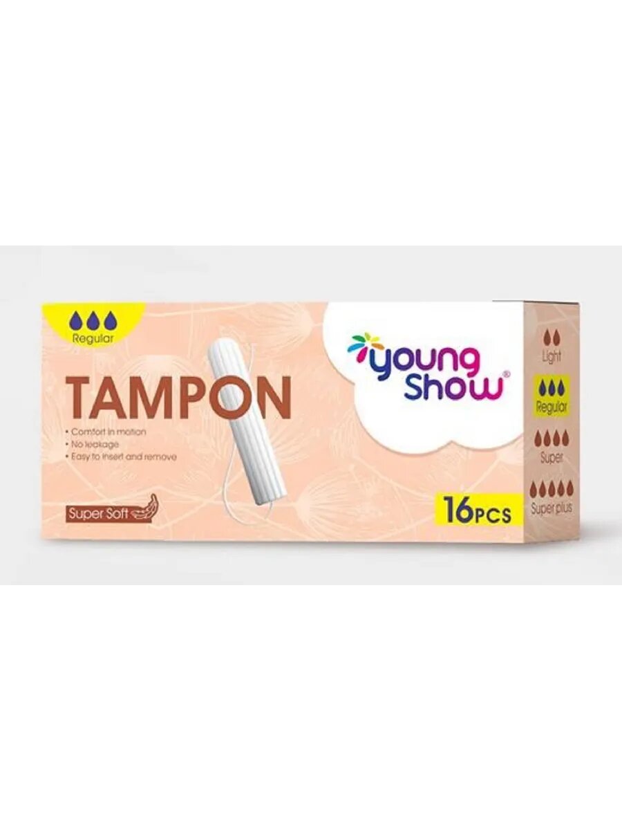 Картинки Тампоны женские Regular гигиенические, без аппликатора 16шт.