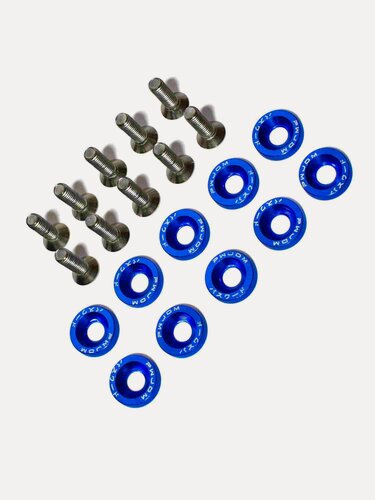 Изображение товара Шайбы с болтами «Password JDM» (M6*20 мм, 10 шт, синие) belais #8655