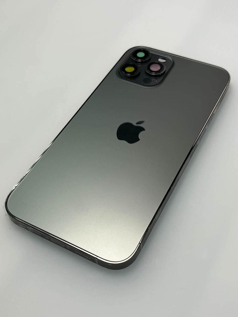 Оригинальный корпус Apple Iphone 12 Pro Max черный стеклянный — фото 1