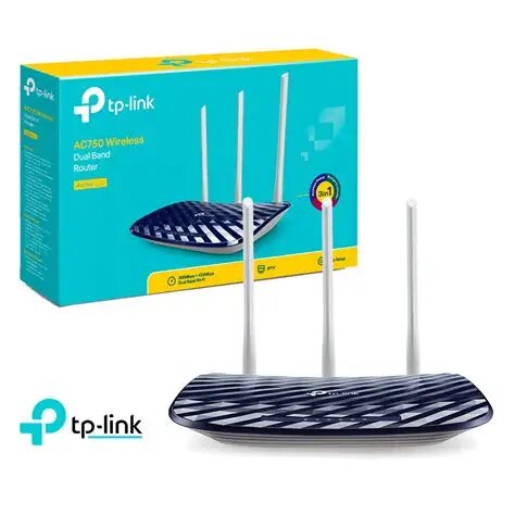 TP-Link Archer C20 / Скорость до AC750 / Технология EasyMesh / Wi-Fi / Двухдиапазонный / Беспроводной маршрутизатор.