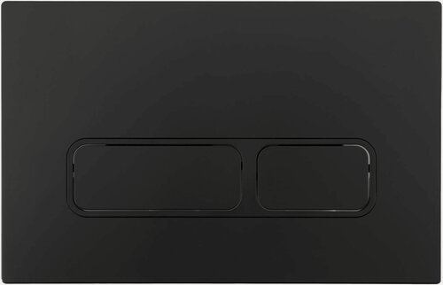 Изображение товара Кнопка смыва для унитаза Aquanet AQ-PRO-01MB 23.7х15.2 см черный матовый